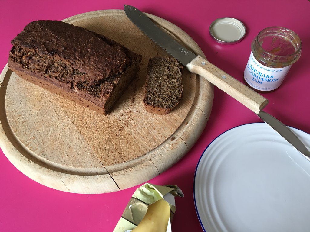 Teff Banana Soda Bread